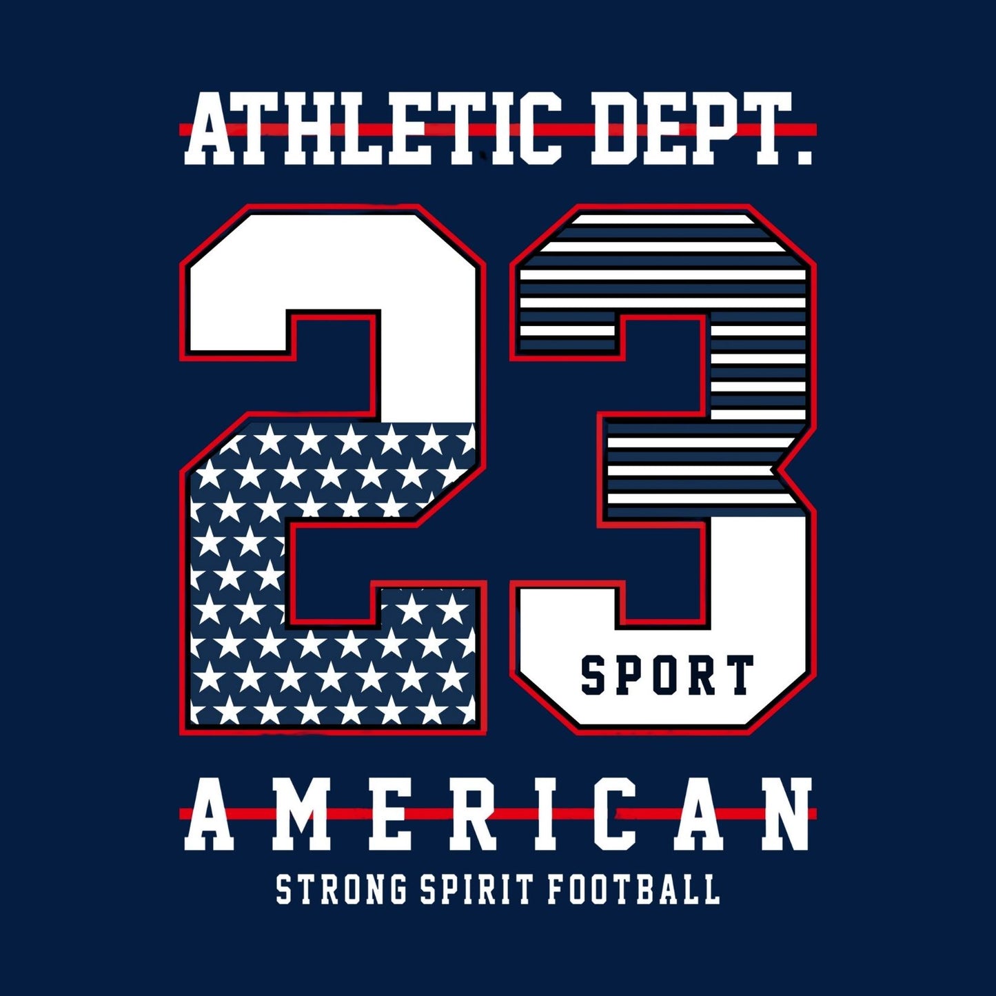 Athletic Originals Men's Navy Blue Oversized T-shirt