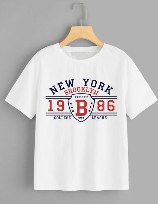 New York Men's White Oversized T-shirt