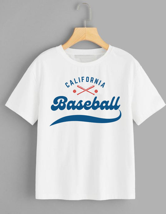 American Baseball Men's White Oversized T-shirt